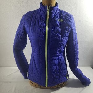 The North Face Bombay Full Zip Jacket Coat In Lapis Blue Size Womens  Small S